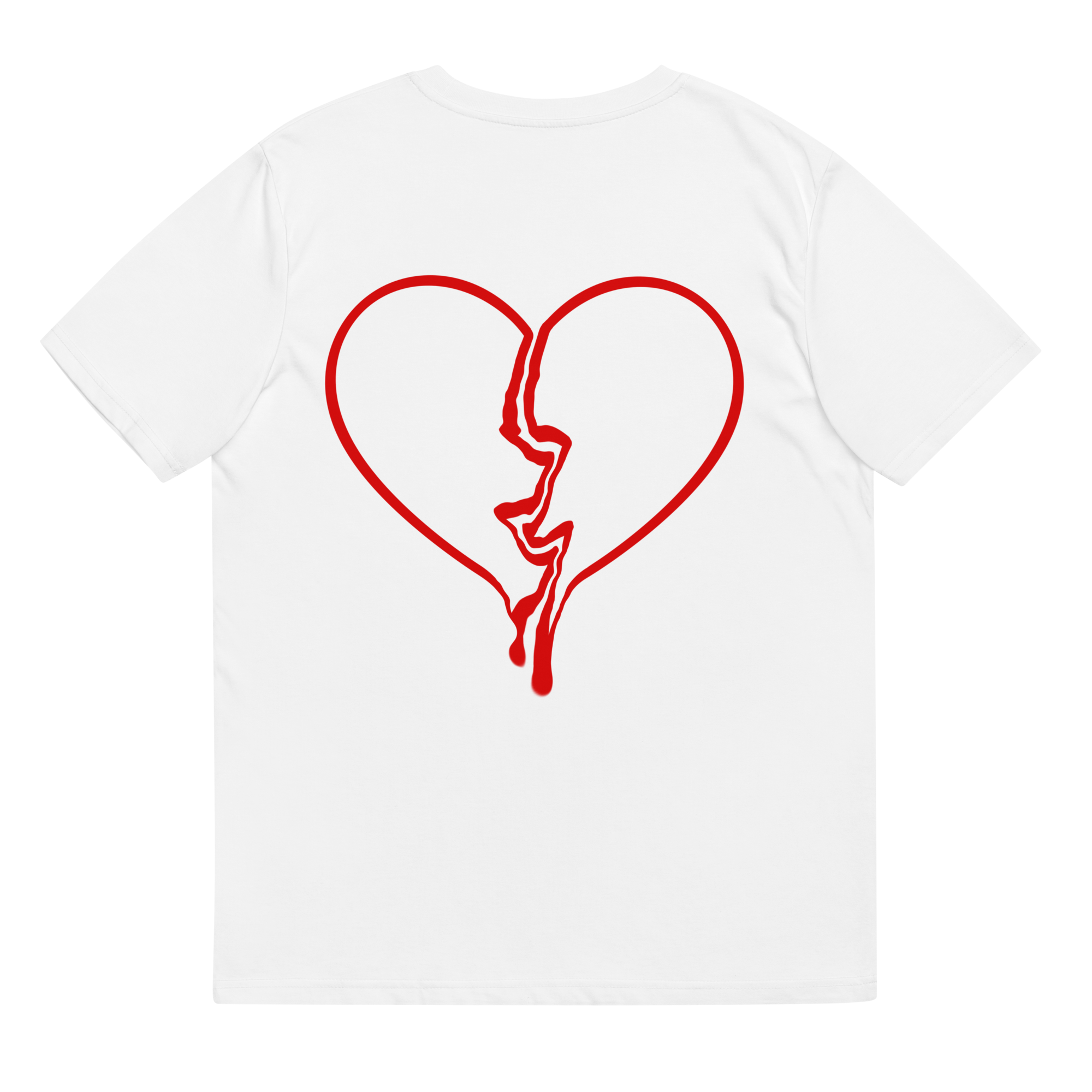 HEART BREAKING BACK PRINT T-SHIRT